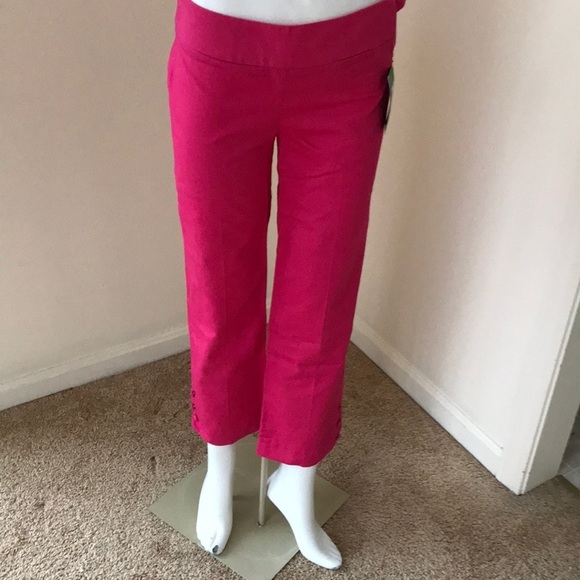 NWT! LILLY PULITZER Size 0 Pink Kristen Capris